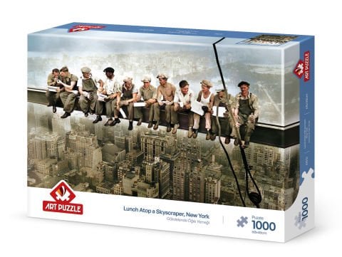 Art Puzzle Gökdelen'de Öğle Yemeği 1000 Parça Puzzle