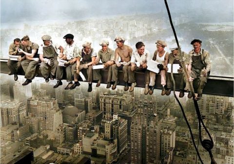 Art Puzzle Gökdelen'de Öğle Yemeği 1000 Parça Puzzle