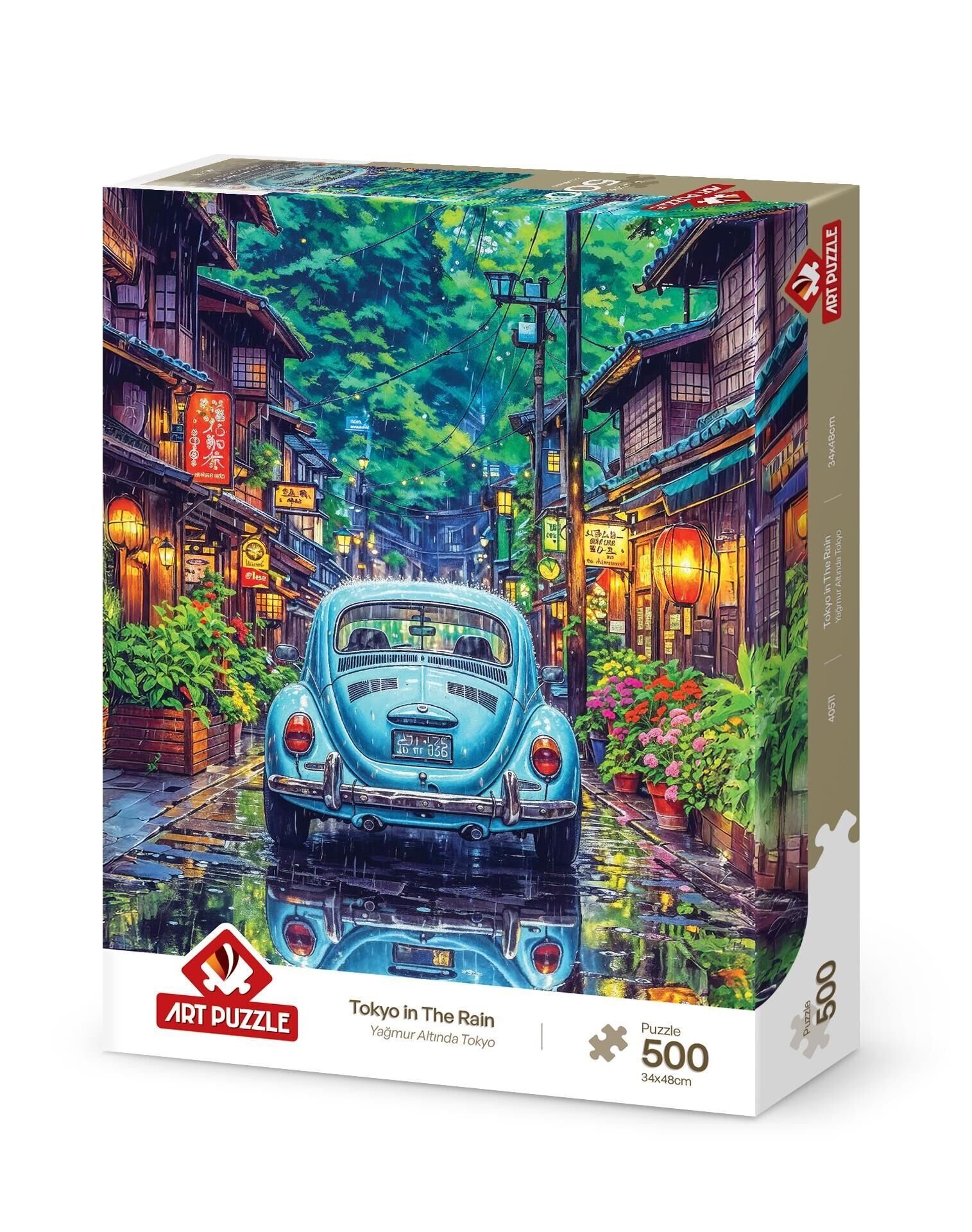Art Puzzle Yağnur Altında Tokyo 500 Parça Puzzle