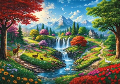 Art Puzzle Dağların Eteğinde 500 Parça Puzzle