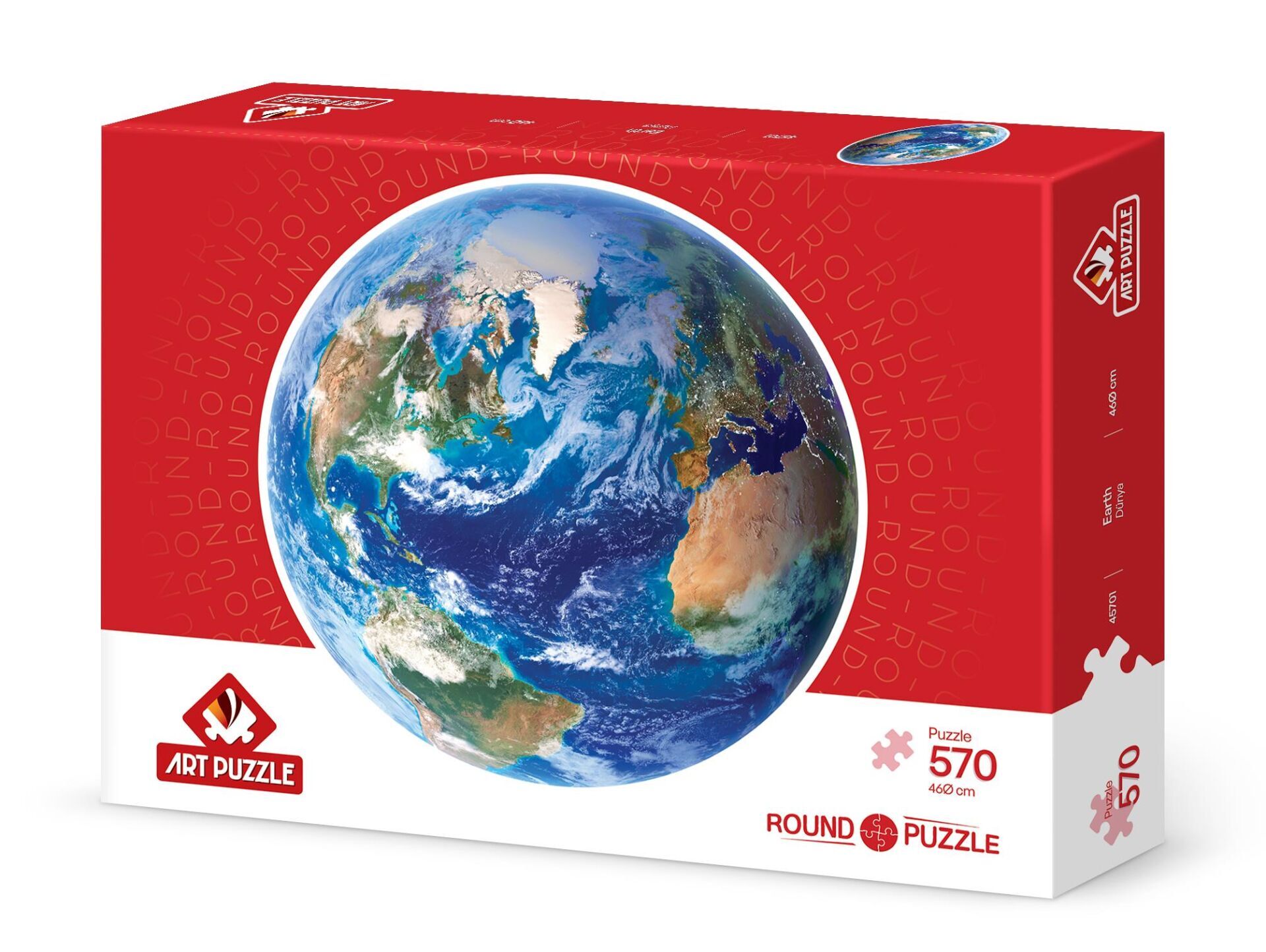 Art Puzzle Dünya 570 Parça Round Puzzle