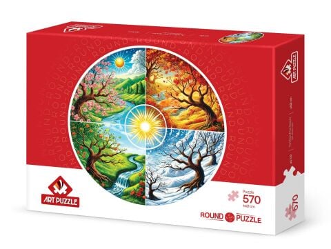 Art Puzzle Dört Mevsim Çarkı 570 Parça Round Puzzle