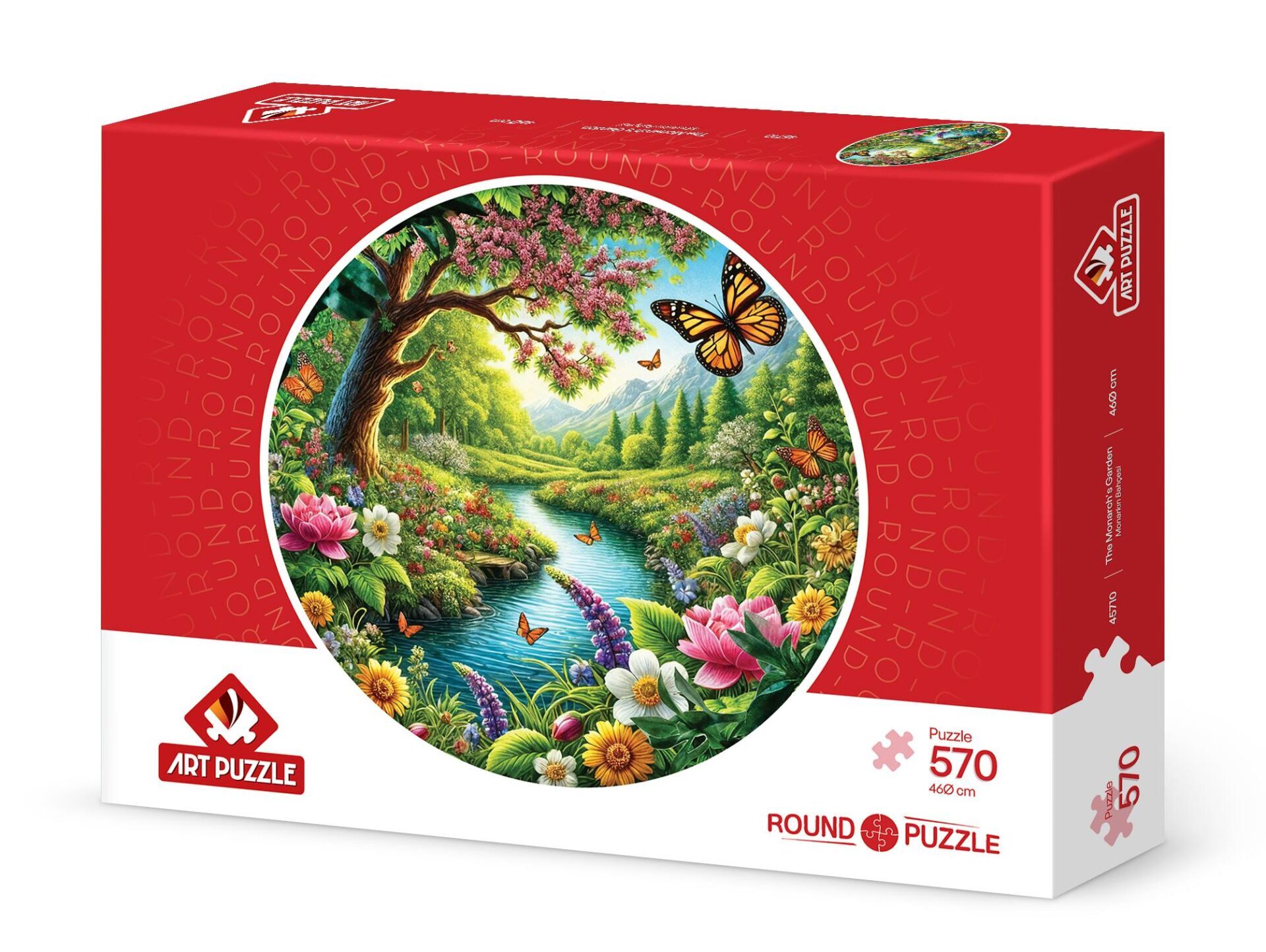 Art Puzzle Monarkın Bahçesi 570 Parça Round Puzzle