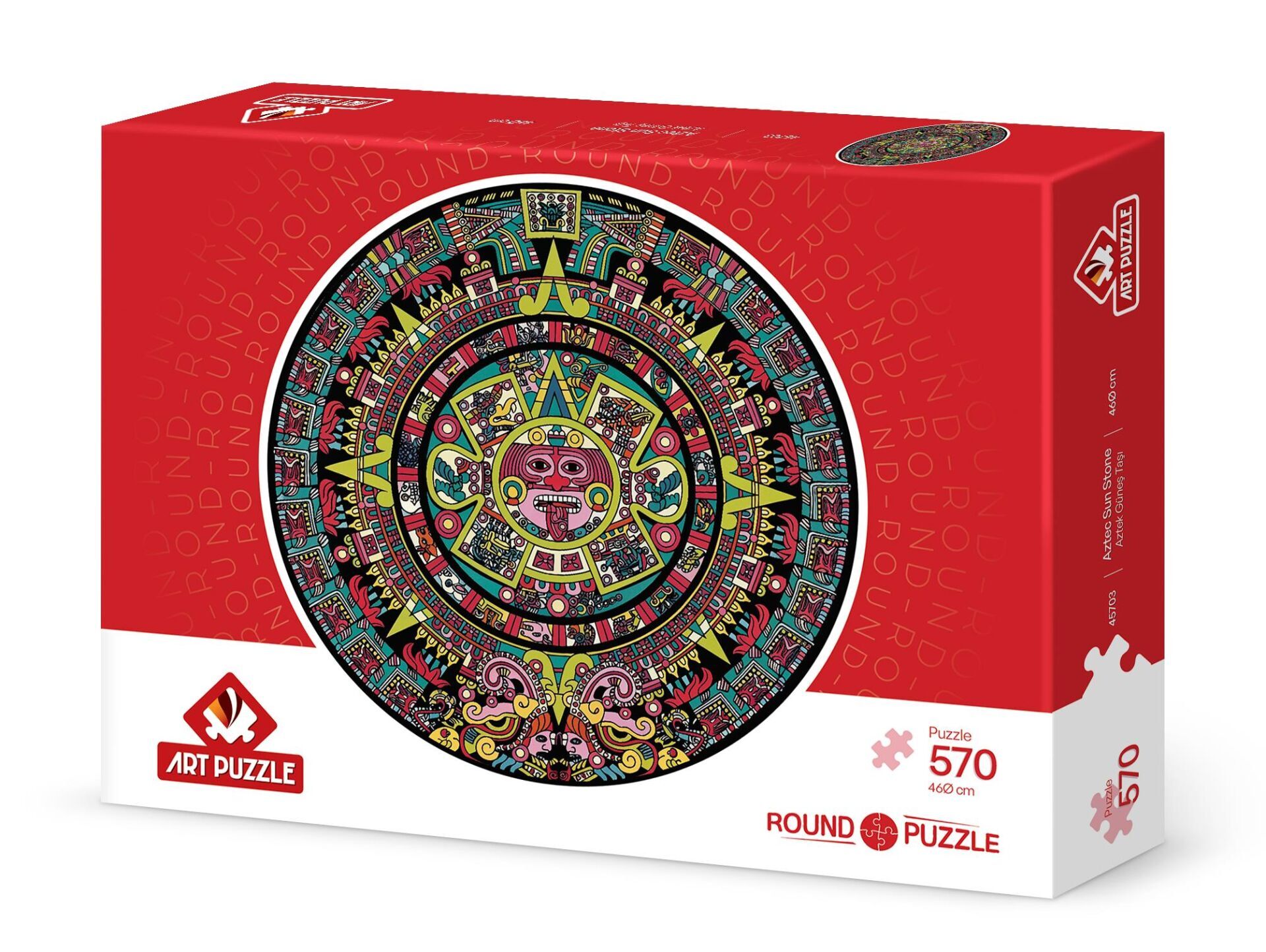 Art Puzzle Aztek Güneş Taşı 570 Parça Round Puzzle