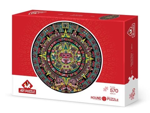 Art Puzzle Aztek Güneş Taşı 570 Parça Round Puzzle