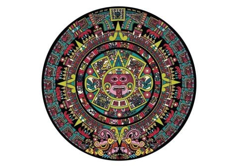 Art Puzzle Aztek Güneş Taşı 570 Parça Round Puzzle