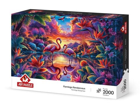 Art Puzzle Flamingo Buluşması 2000 Parça Puzzle