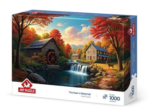 Art Puzzle Geyikli Şelale 1000 Parça Puzzle