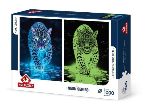 Art Puzzle Mavi Jaguar 1000 Parça Neon Puzzle
