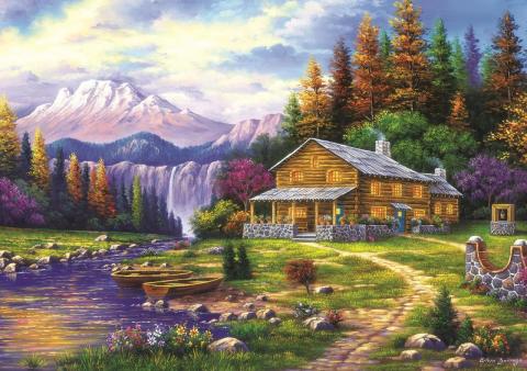 Art Puzzle Dağlarda Günbatımı 1000 Parça Puzzle