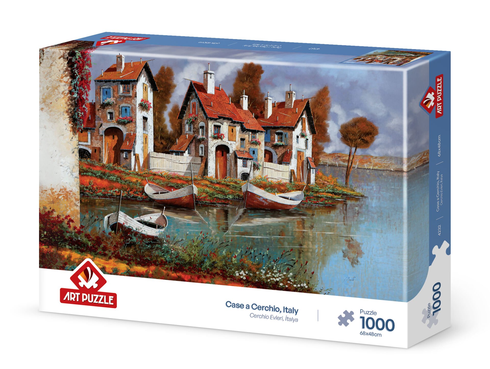 Art Puzzle Cerchıo Evleri, İtalya 1000 Parça Puzzle