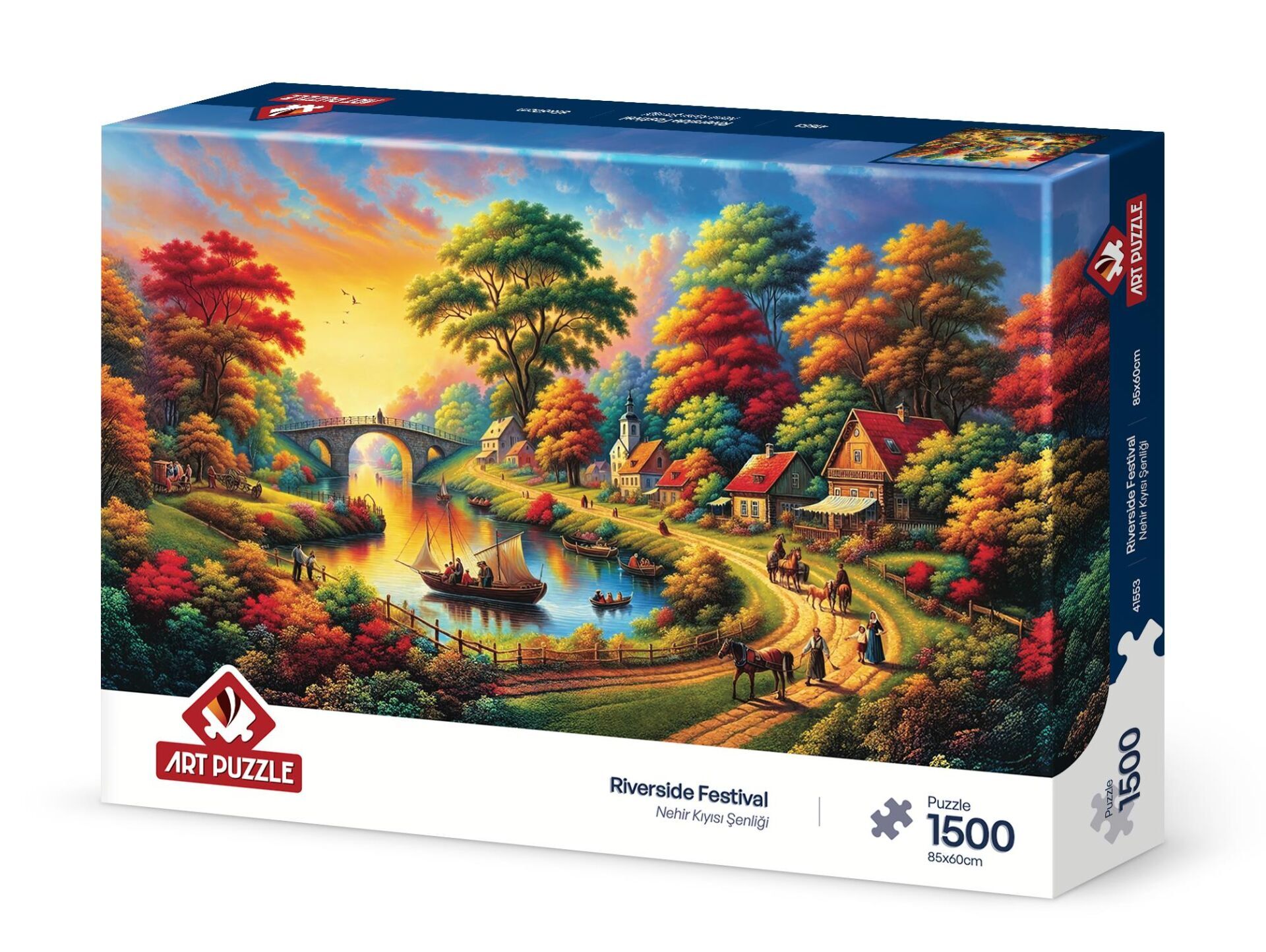 Art Puzzle Nehir Kıyısı Şenliği 1500 Parça Puzzle