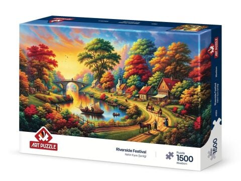 Art Puzzle Nehir Kıyısı Şenliği 1500 Parça Puzzle