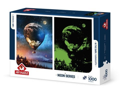 Art Puzzle Ay'a Yolculuk 1000 Parça Neon Puzzle