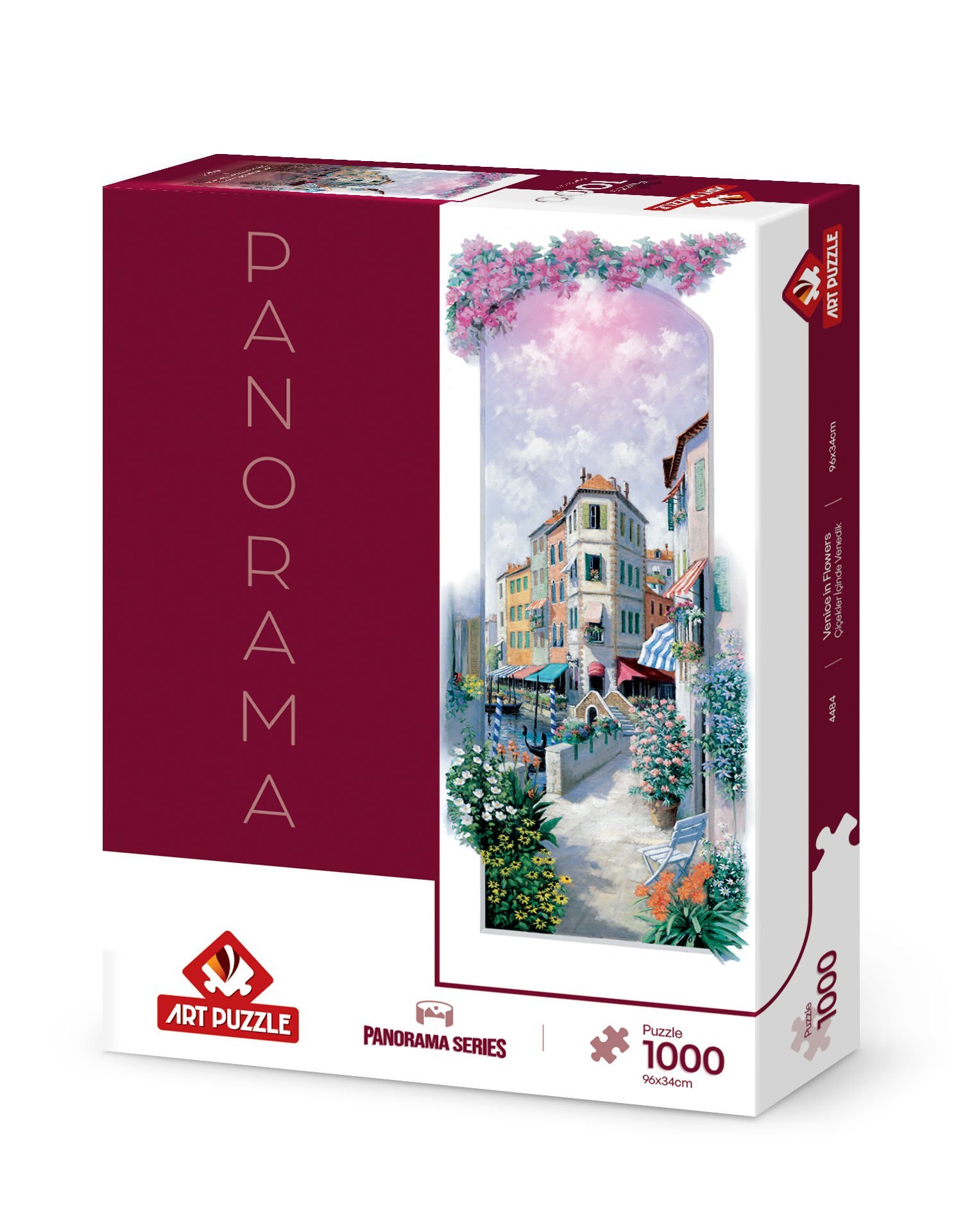 Art Puzzle Çiçekler İçinde Venedik 1000 Parça Panorama Puzzle