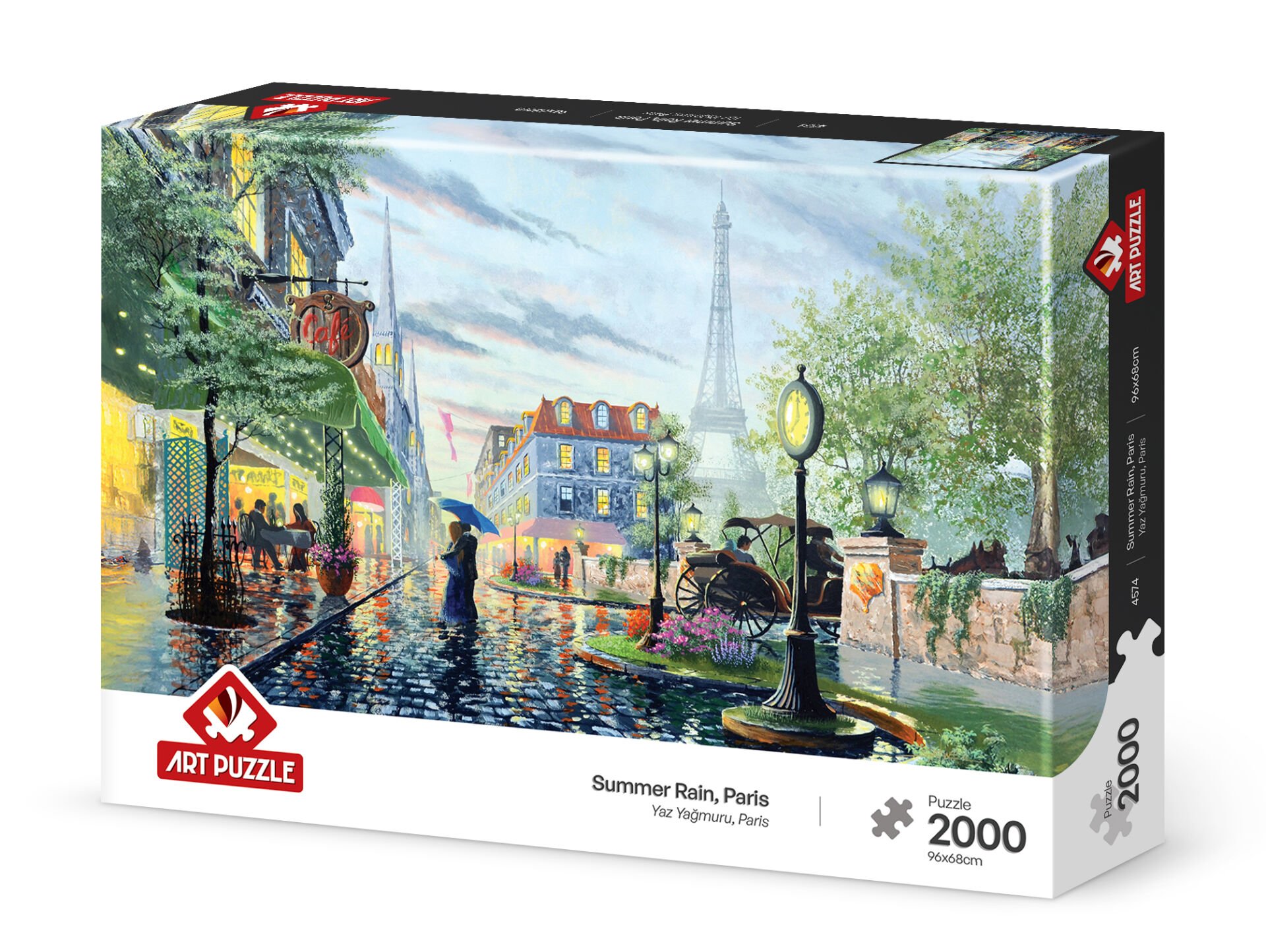 版画　PARIS  12 Art Puzzle Yaz Yağmuru, Paris 2000 Parça Puzzle