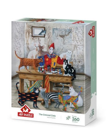 Art Puzzle Renkli Kediler 260 Parça Puzzle