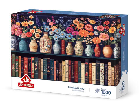 Art Puzzle Vazo Kütüphanesi 1000 Parça Puzzle