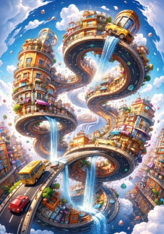 Art Puzzle Çılgın Yollar 1000 Parça Puzzle