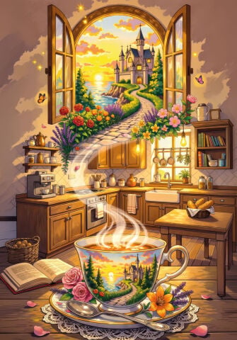 Art Puzzle Bir Fincan Masal 1000 Parça Puzzle