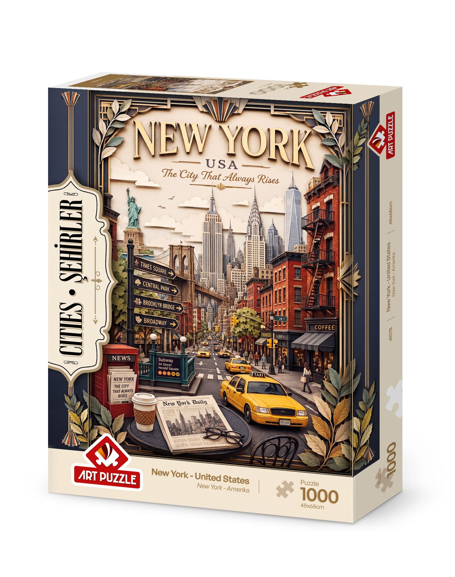 Art Puzzle New York,Amerika 1000 Parça Puzzle