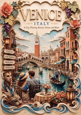 Art Puzzle Venedik,Italya 1000 Parça Puzzle