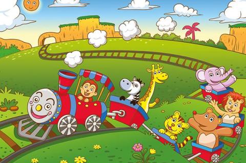Art Kids Hayvanlar Treni 25 Parça Ahşap Puzzle