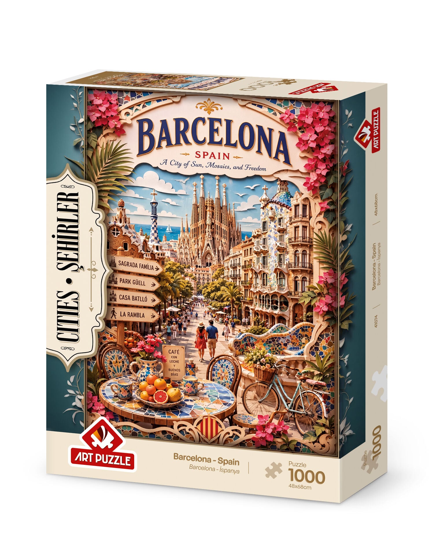 Art Puzzle Barselona,Ispanya 1000 Parça Puzzle