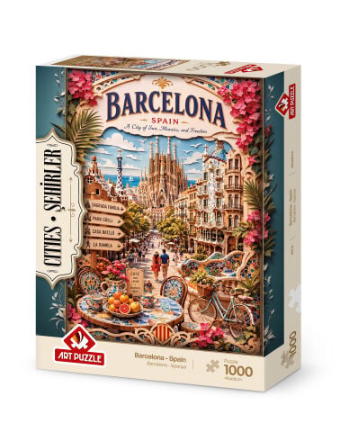 Art Puzzle Barselona,Ispanya 1000 Parça Puzzle