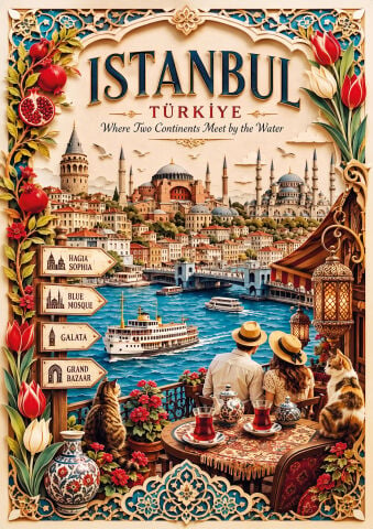 Art Puzzle Istanbul,Türkiye 1000 Parça Puzzle