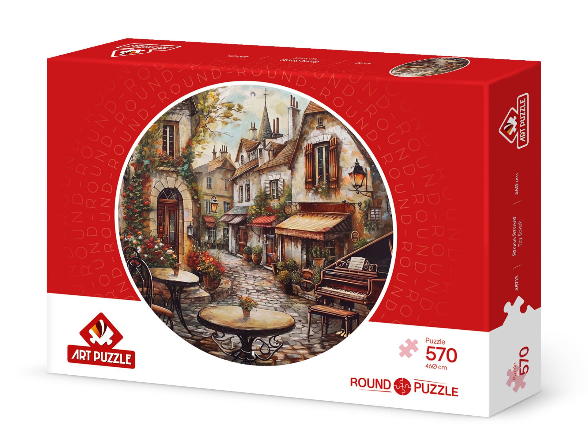 Art Puzzle Taş Sokak 570 Parça Round Puzzle