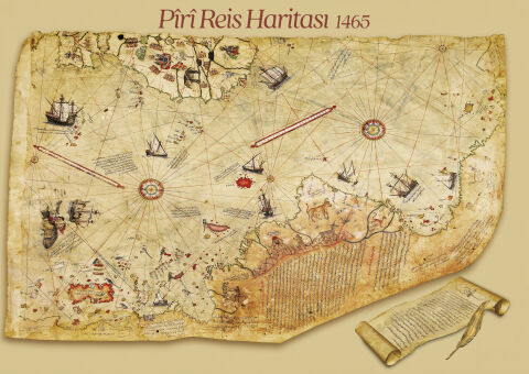 Art Puzzle Piri Reis Haritası 1000 Parça Puzzle