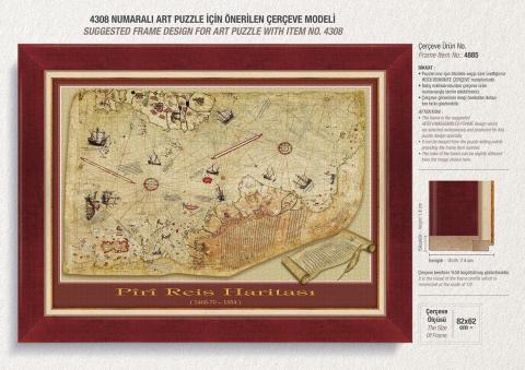 Art Puzzle Piri Reis Haritası 1000 Parça Puzzle