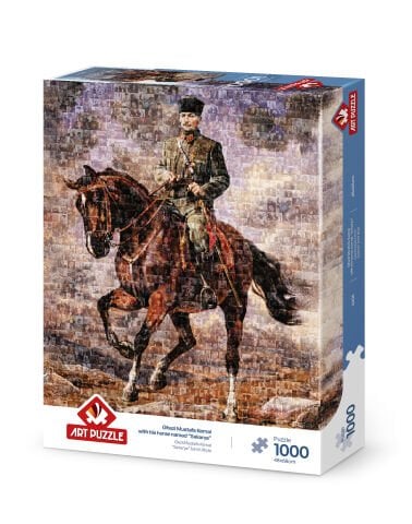 Art Puzzle Atatürk Sakarya İsimli Atıyla Kolaj 1000 Parça Puzzle