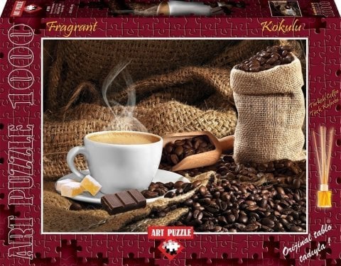 Art Puzzle Dumanı Üstünde 1000 Parça Türk Kahvesi Kokulu Puzzle