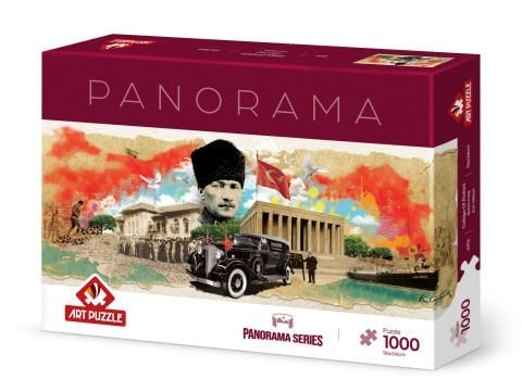 Art Puzzle Atatürk Kolajı 1000 Parça Panorama Puzzle