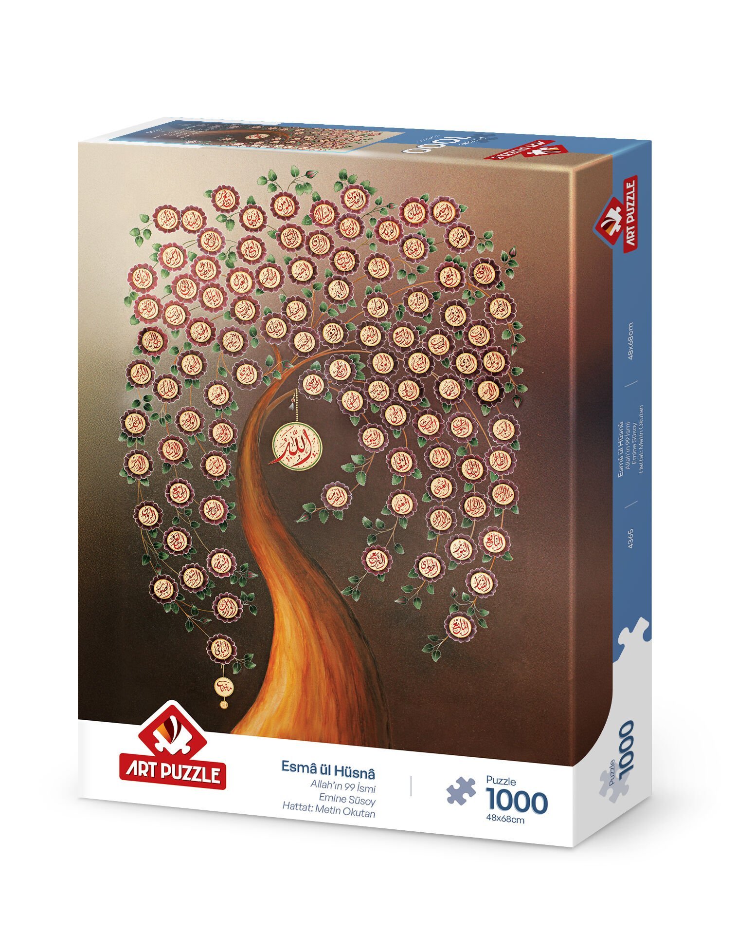 Art Puzzle Allah'ın 99 İsmi (Esma-Ül Hüsna) 1000 Parça Puzzle